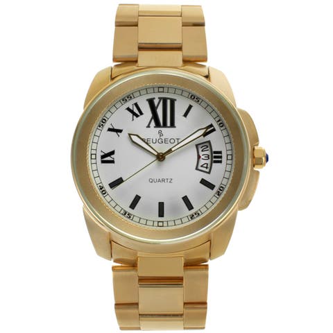 Status Large Face  Calendar Bracelet Watch - 42MM