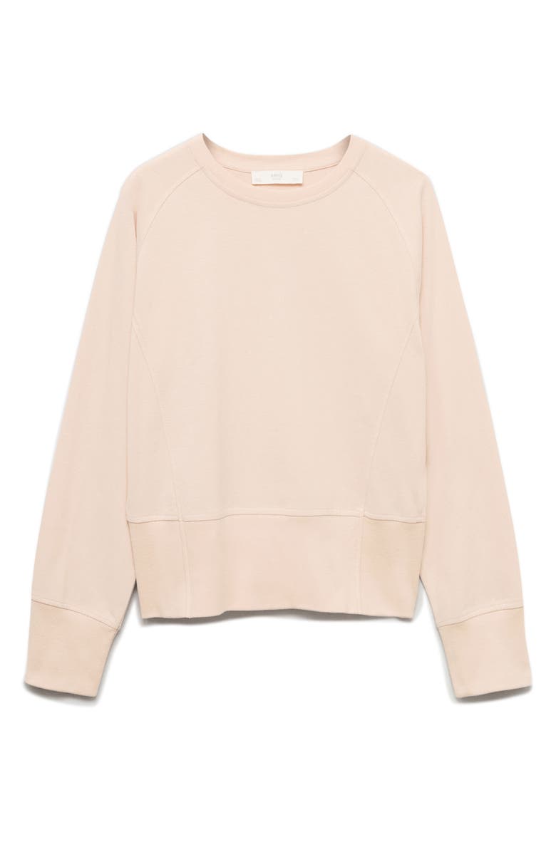 MANGO Cotton Sweatshirt, Main, color, Salmon