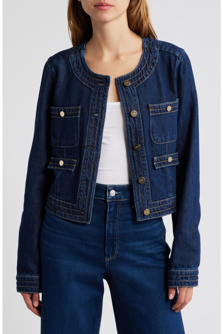 Kiya Denim Jacket, Main, color, MICHIRU