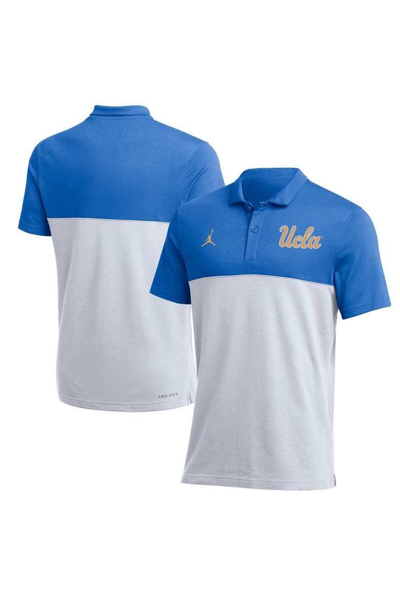 Men's Jordan Brand Light Blue UCLA Bruins 2022 Coaches Performance Polo, Main, color, Light Blue