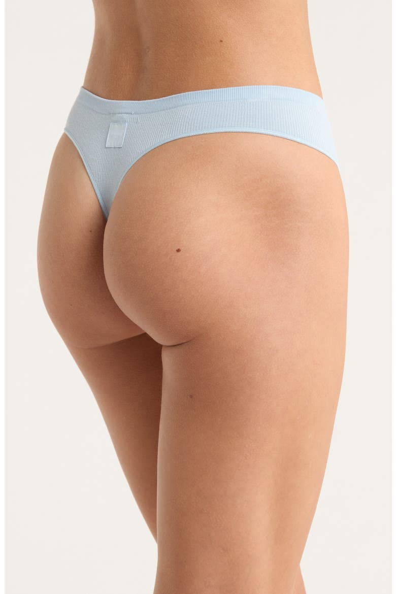 Ribbed Thong, Alternate, color, POWDER BLUE