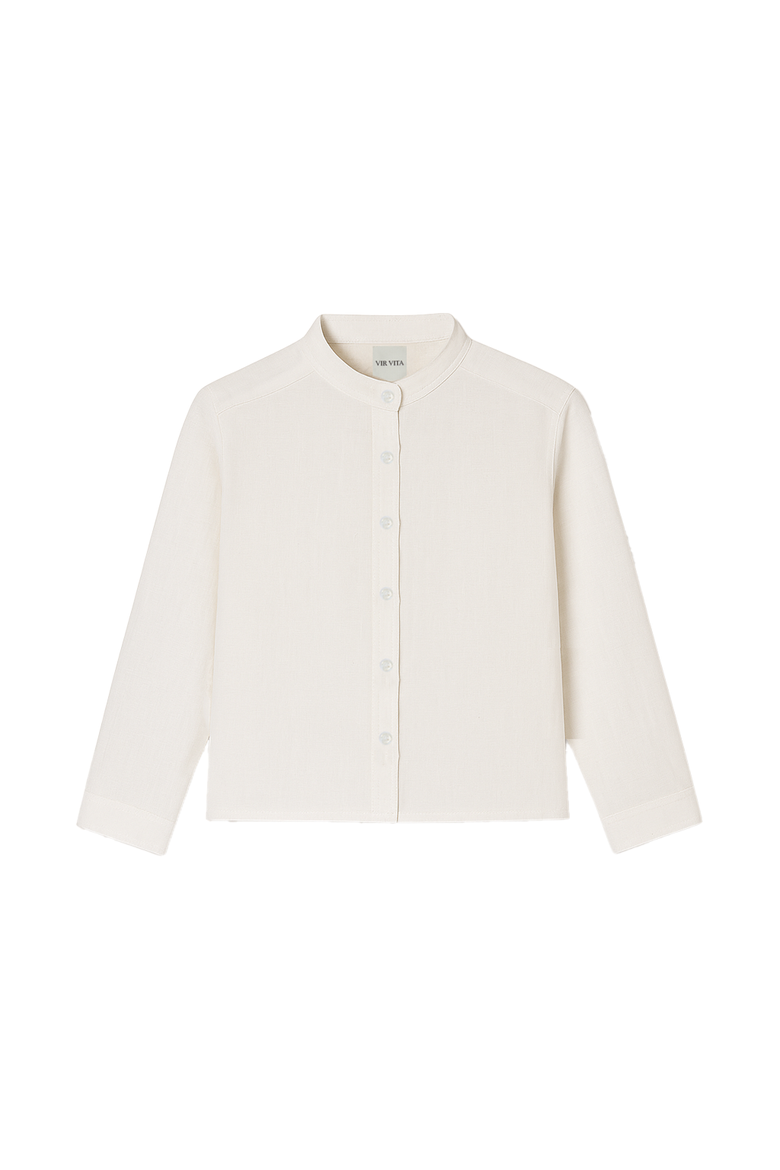 Alma Linen Shirt, Main, color, White