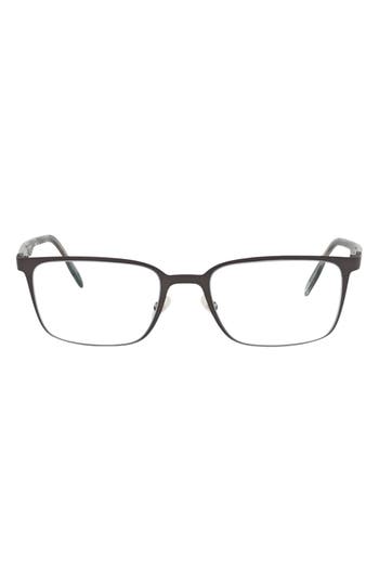 Maui Jim Square-frame Stainless Steel Optical Frames In Gray