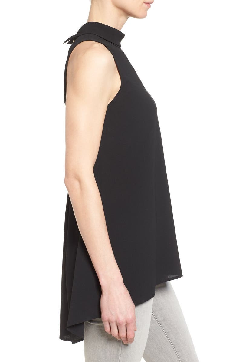 Bobeau Mock Neck Sleeveless High/Low Tunic, Alternate, color,