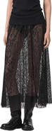 AllSaints Arran Snakeskin Texture Maxi Skirt