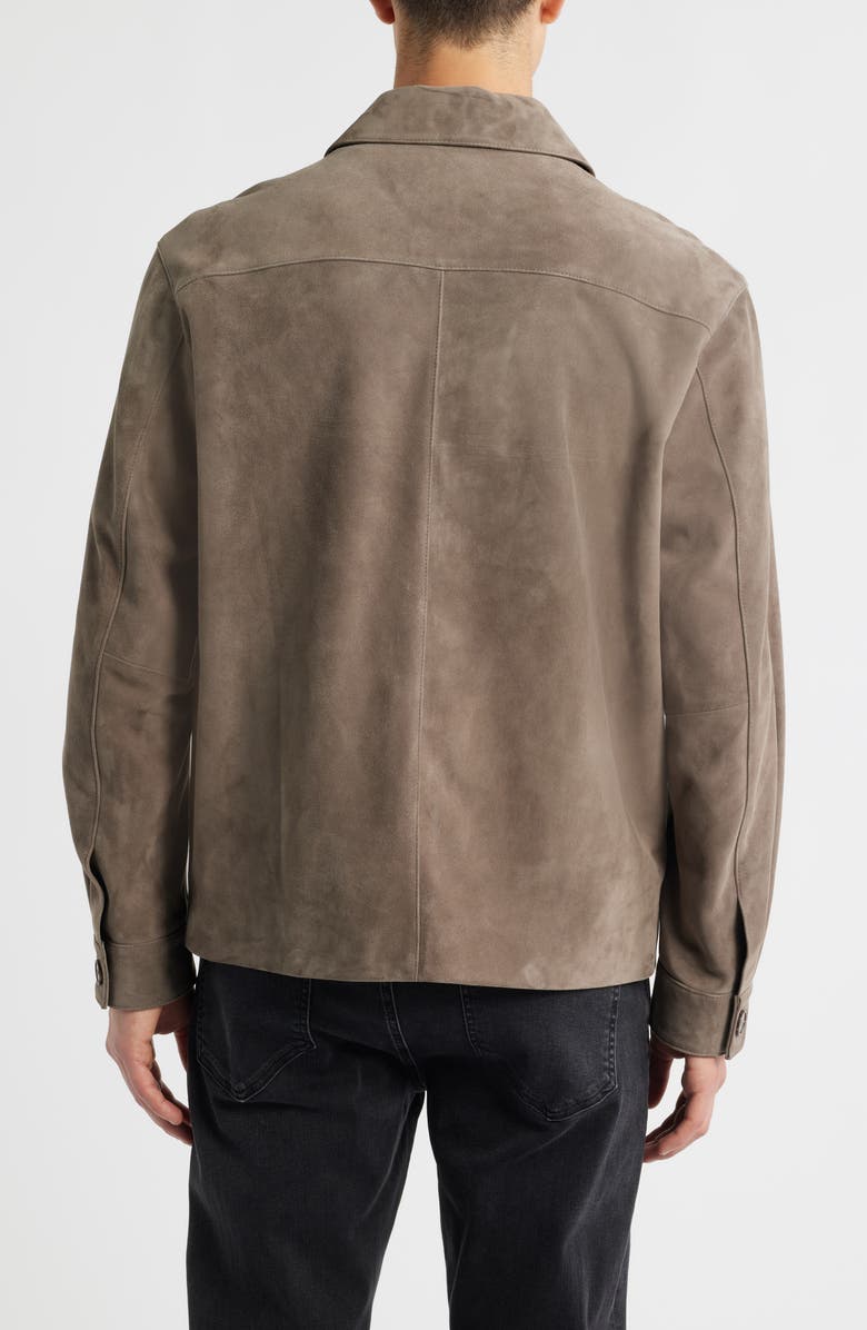 FRAME Suede Chore Coat, Alternate, color, Light Taupe