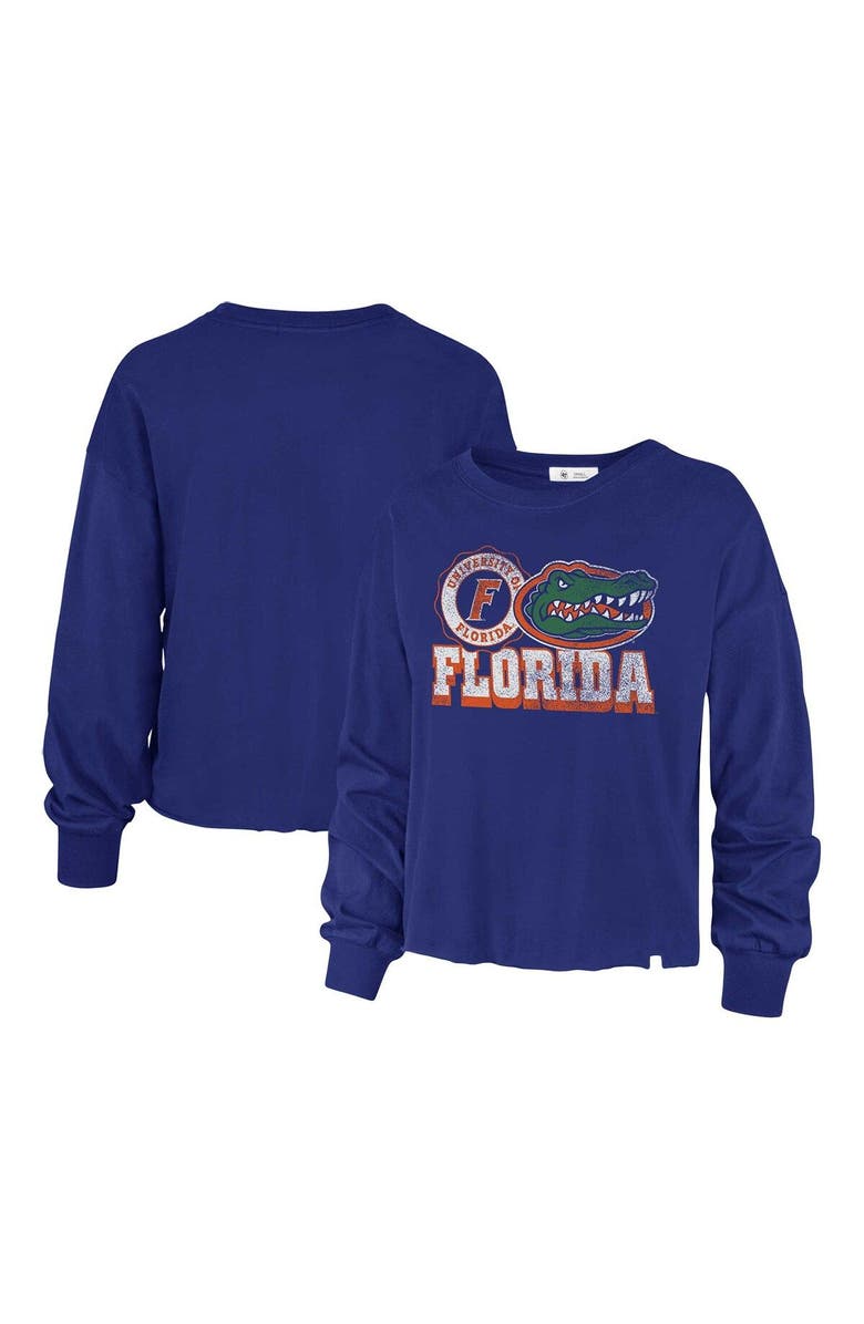 '47 Women's '47 Royal Florida Gators Bottom Line Parkway Long Sleeve High Waist T-Shirt, Main, color, Royal