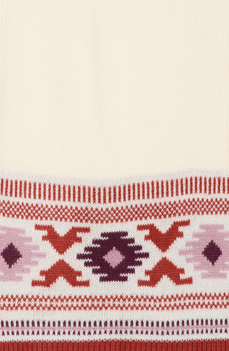 Frye Fair Isle Scarf, Alternate, color, Cloud Dancer Multi