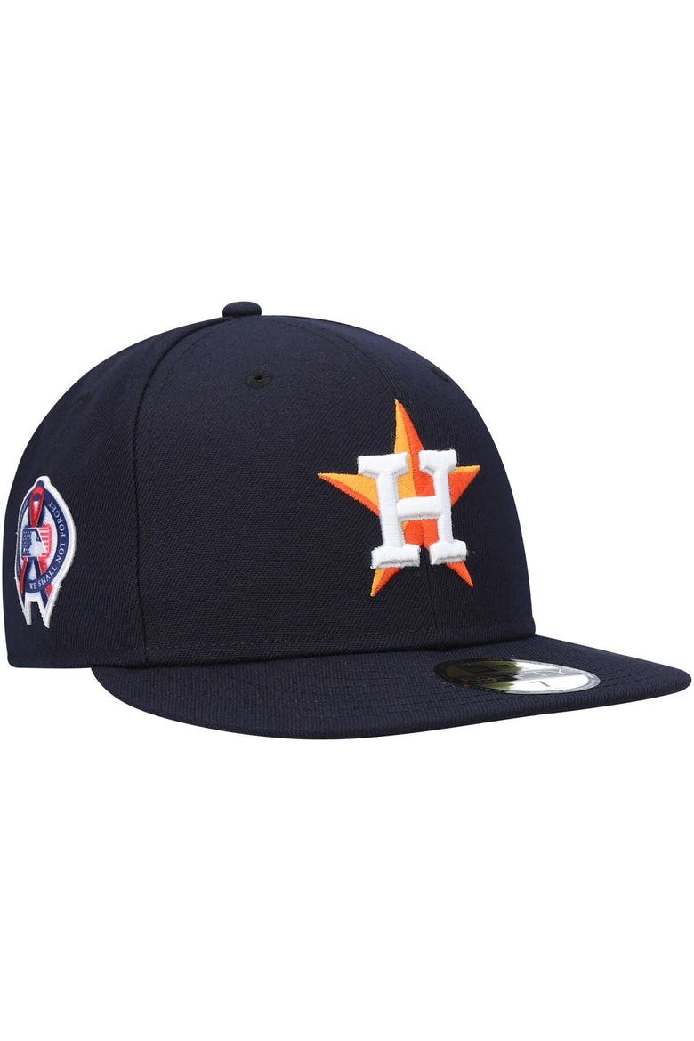 Men's New Era Navy Houston Astros 9/11 Memorial Side Patch 59FIFTY Fitted Hat, Main, color, Navy