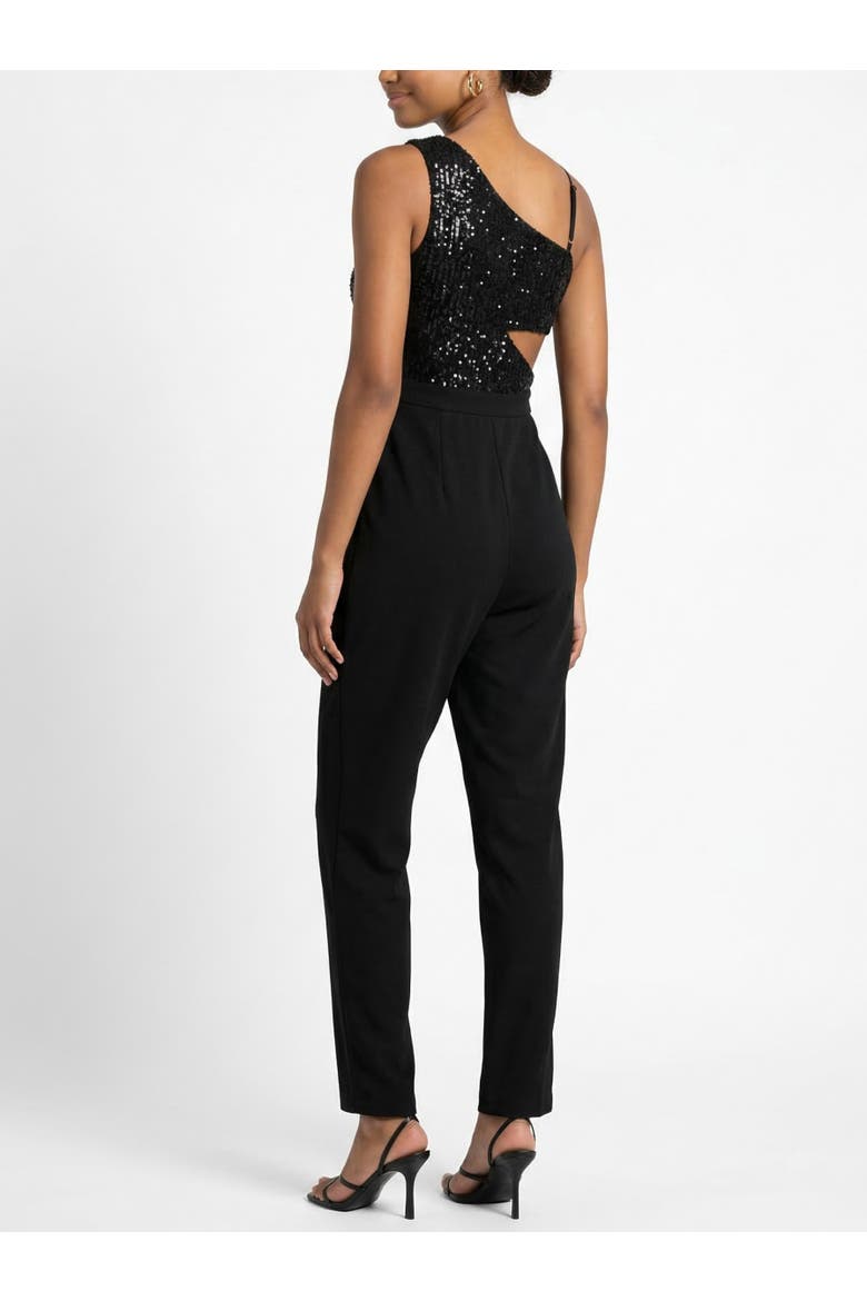 Pheonix Sleeveless Top Jumpsuit, Alternate, color, Black