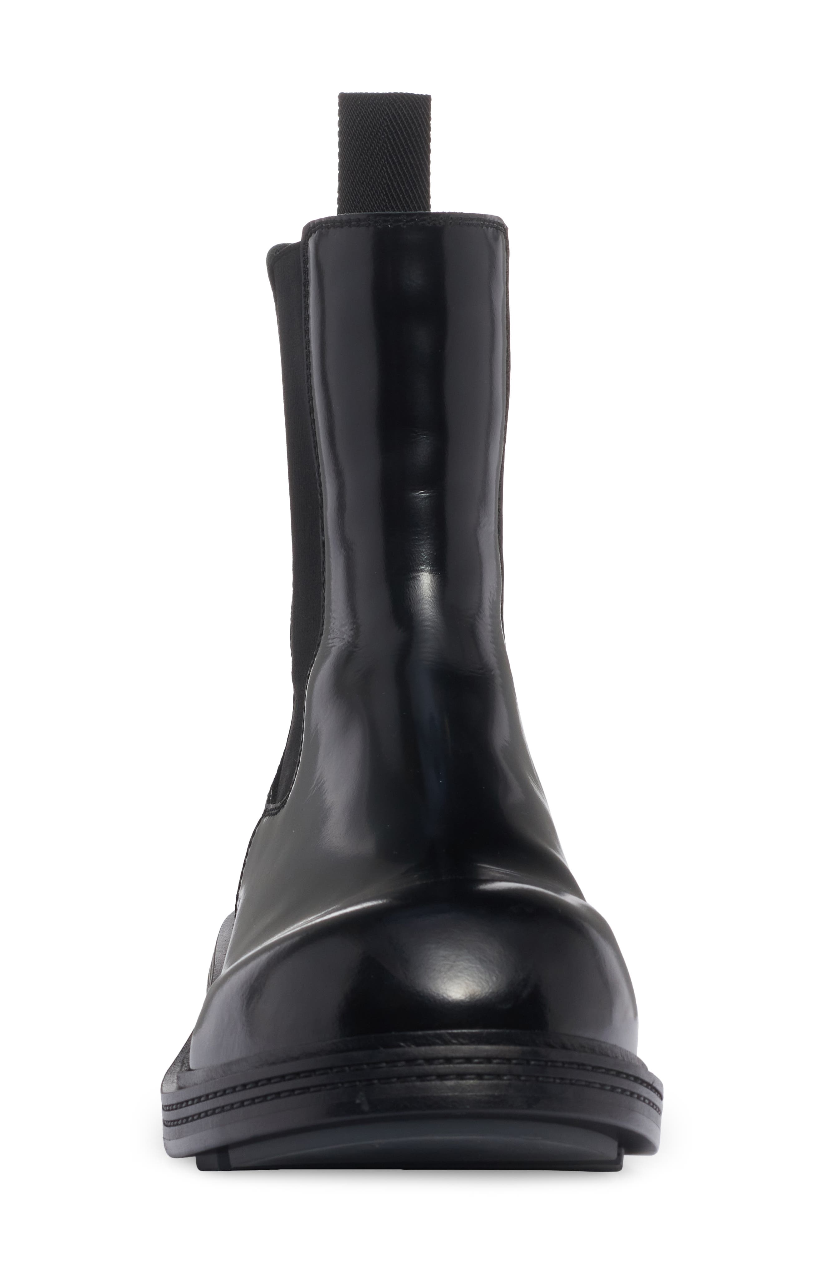 Bottega Veneta Round Toe Chelsea Boot, Alternate, color, Black