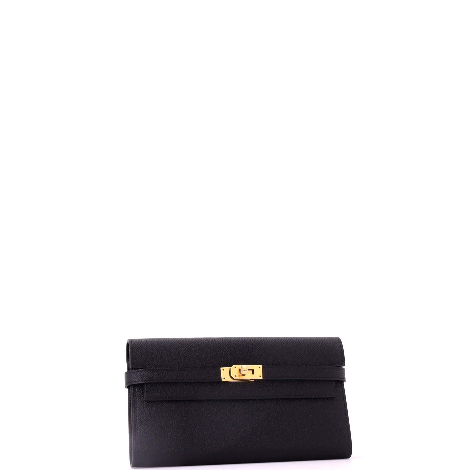 Kelly Wallet Epsom Long, Alternate, color, Black