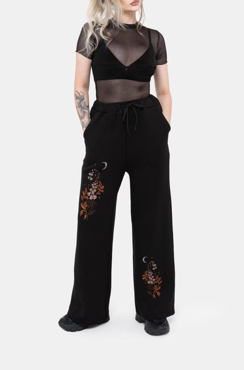 Foxglove Embroidered Straight Leg Jogger