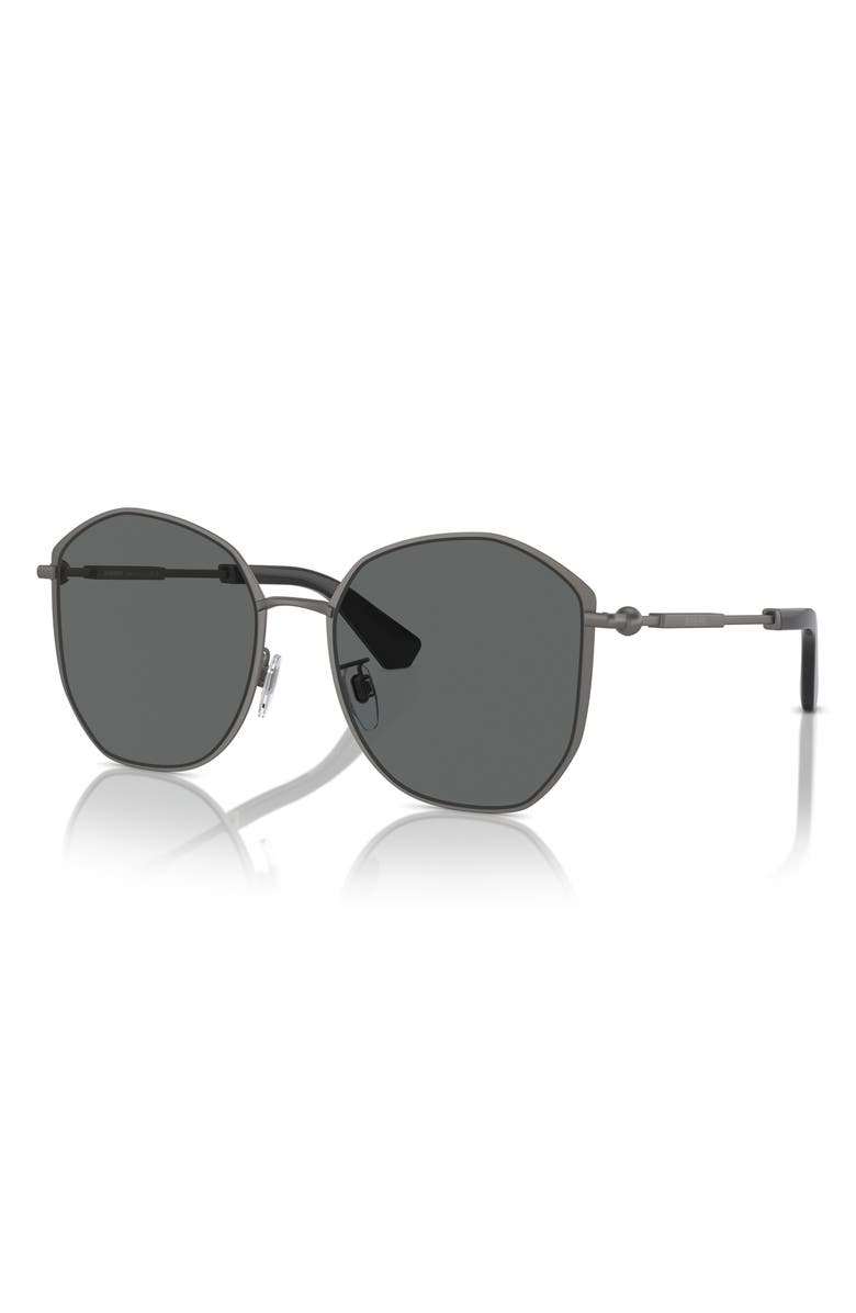 Burberry 57mm Round Sunglasses, Alternate, color, 