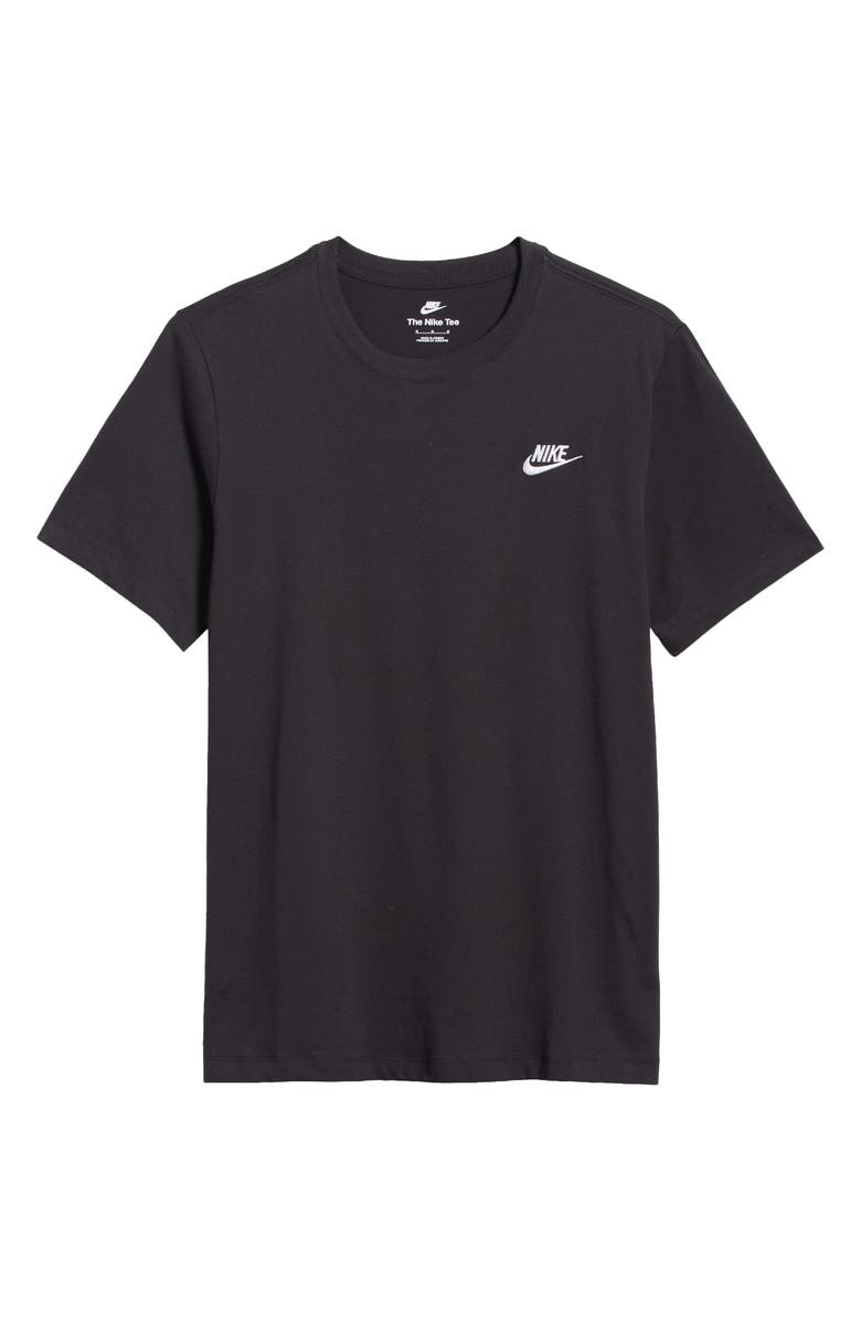 Nike Sportswear Club Crew Neck T-Shirt, Alternate, color, 13 Black/White