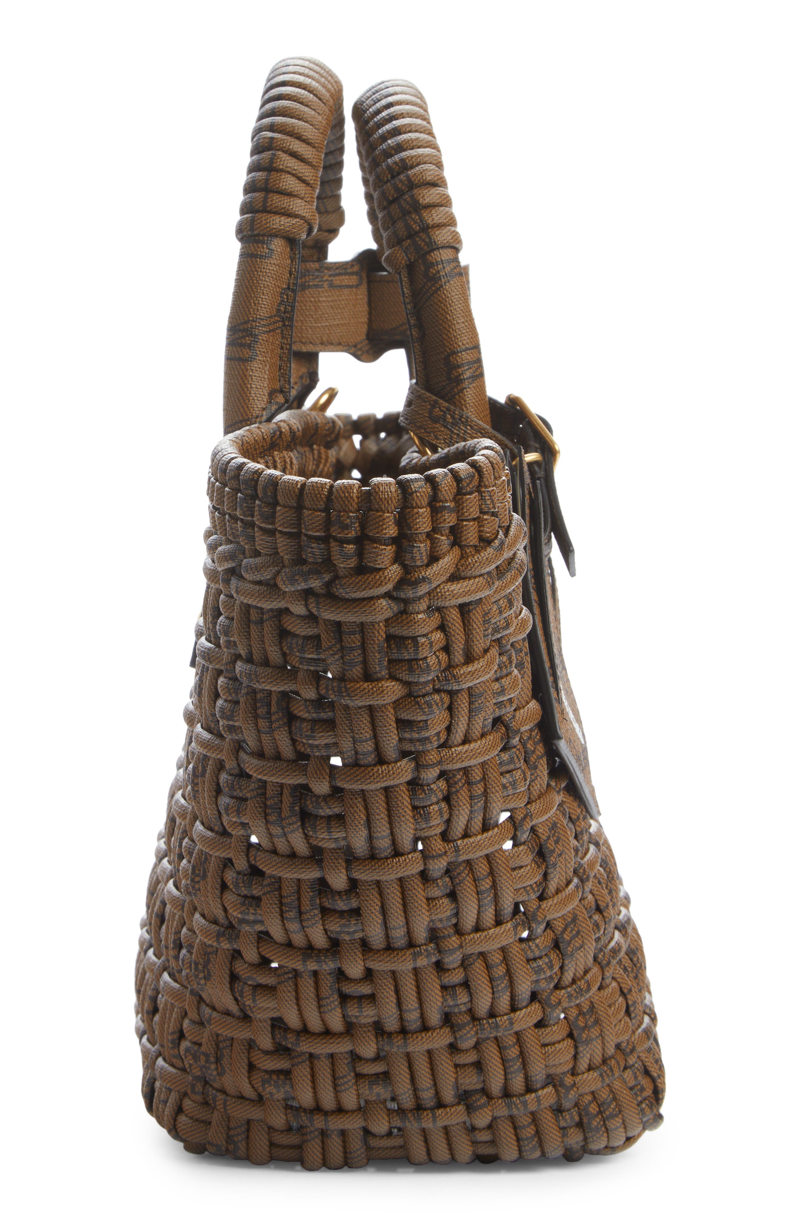 Balenciaga Extra Small Bistro Basket Tote, Alternate, color, 