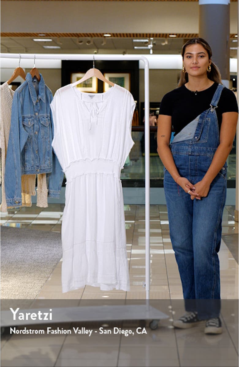 Ashlyn Stripe Linen Blend Dress, sales video thumbnail