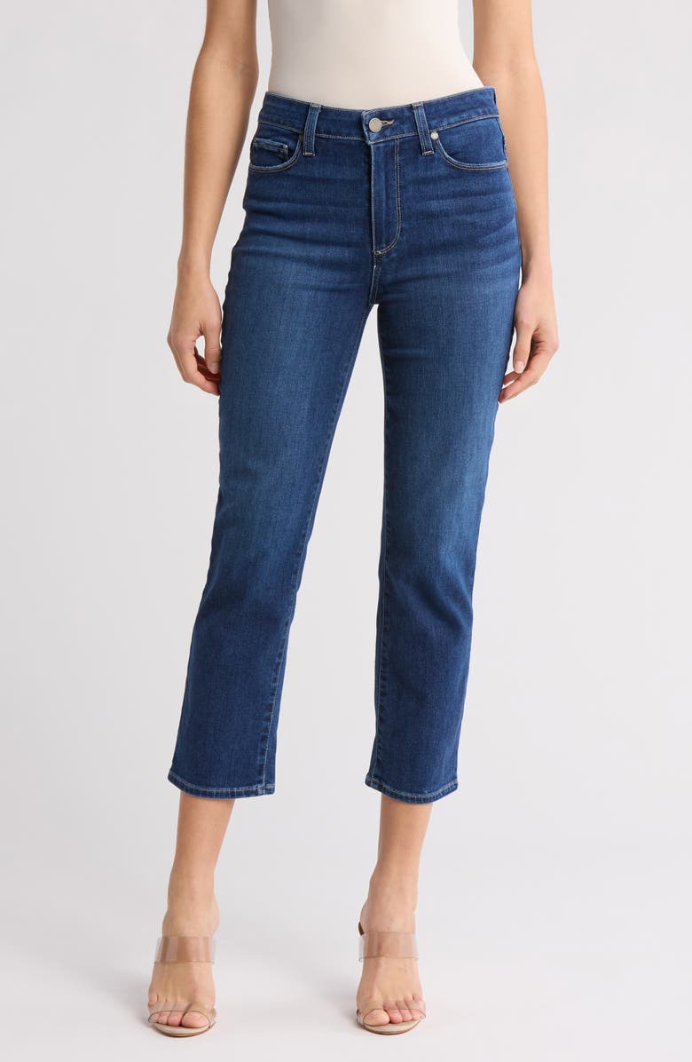 PAIGE Jacqueline Mid Rise Crop Straight Leg Jeans, Main, color, Notta