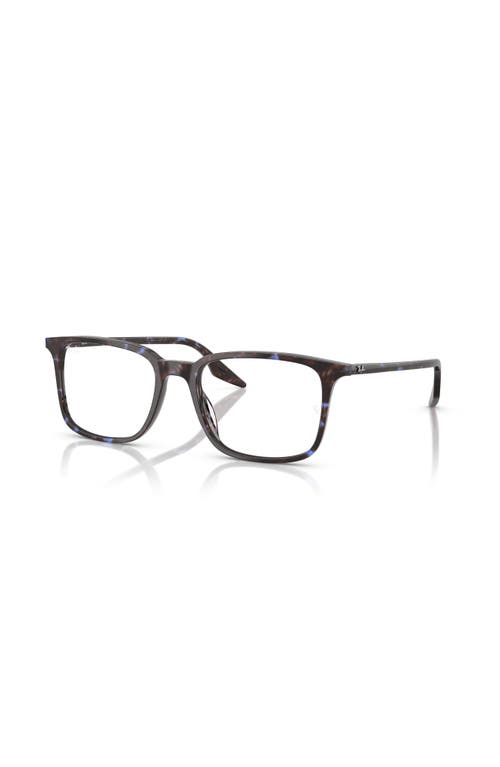 Ray Ban Ray-ban 55mm Rectangle Optical Glasses In Gold