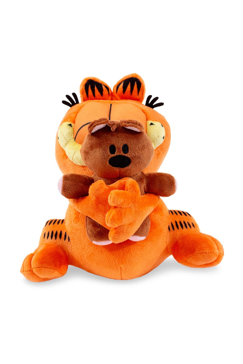 Garfield Holding Pooky 12-Inch Collector Plush, Alternate, color, Orange