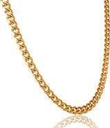 Lucky Brand Gold-Tone Curb Chain Necklace