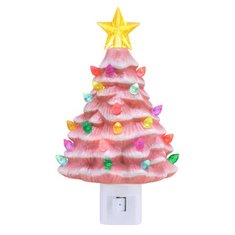 6 in. Nostalgic Ceramic Tree Nightlight