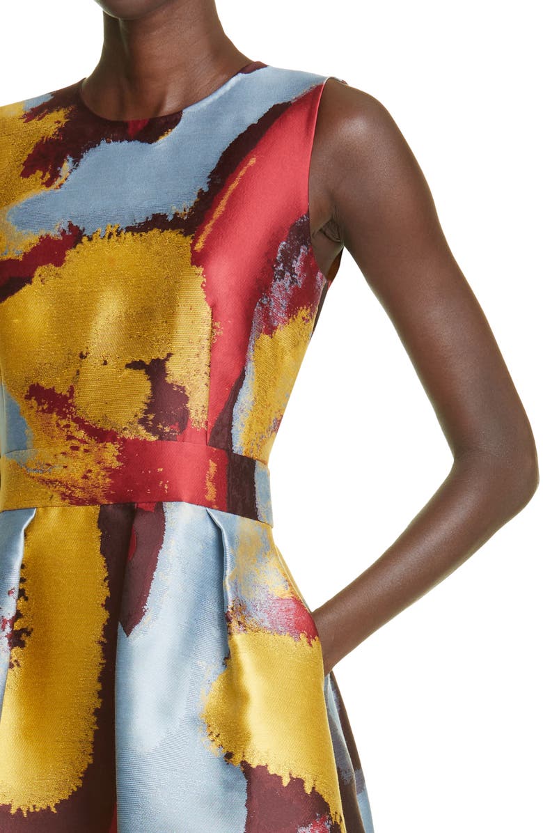 Lafayette 148 New York Rory Jacquard Fit & Flare Dress, Alternate, color, 