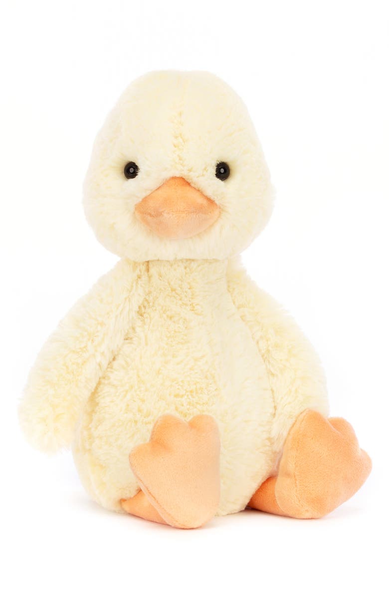 Jellycat Bashful Duckling Stuffed Animal, Main, color,