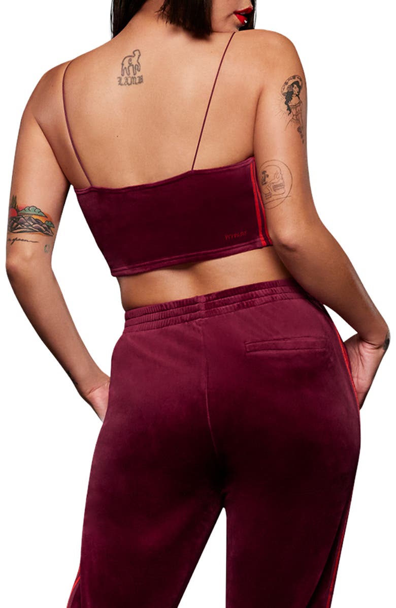 adidas x IVY PARK Velvet Bralette, Alternate, color, 