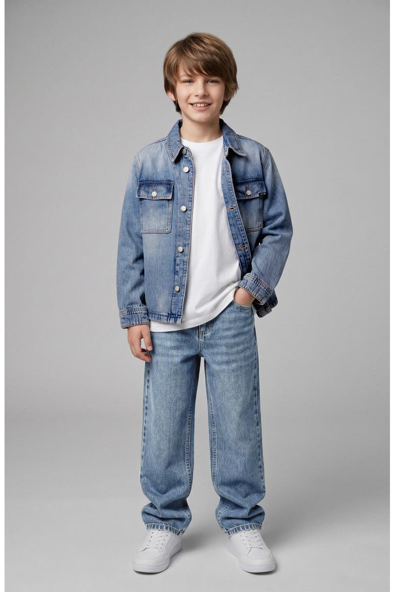Kids' Maxwell Baggy Jeans, Alternate, color, LIGHT WASH