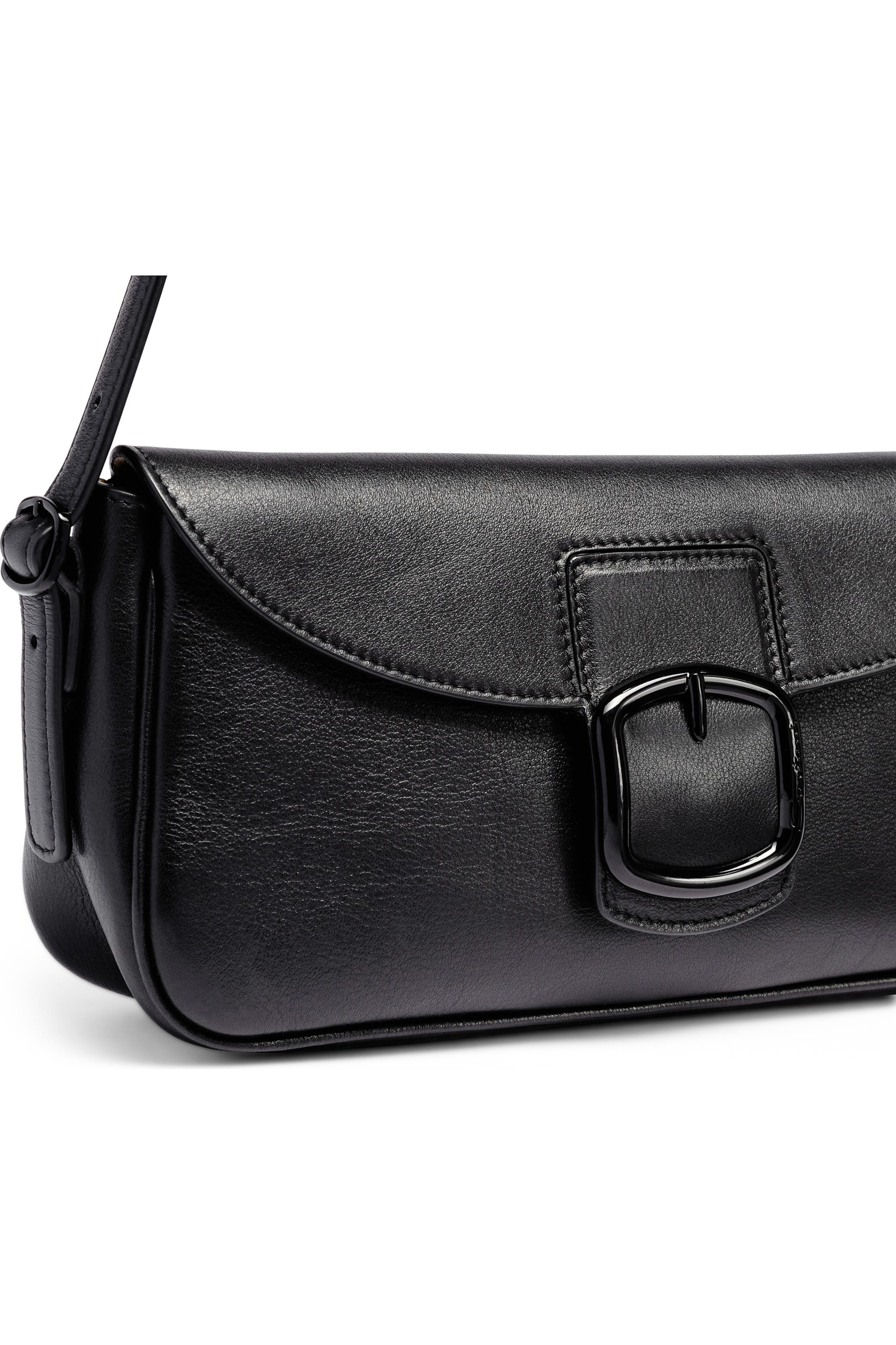 Santoni Leather shoulder bag, Alternate, color, 