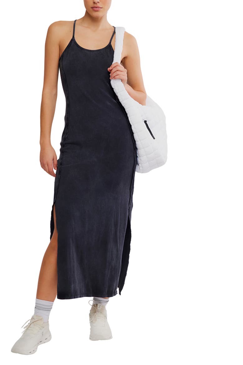 FP Movement Hot Shot Sleeveless Maxi Dress, Alternate, color, BLACK
