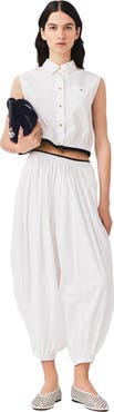 maje Cropped sleeveless shirt
