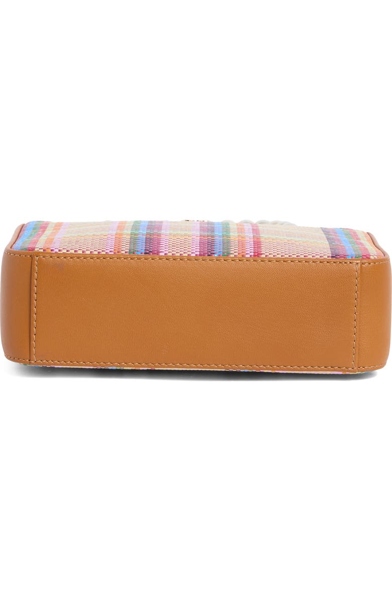 Lele Sadoughi Mini Maya Raffia Tote, Alternate, color, Picnic Plaid