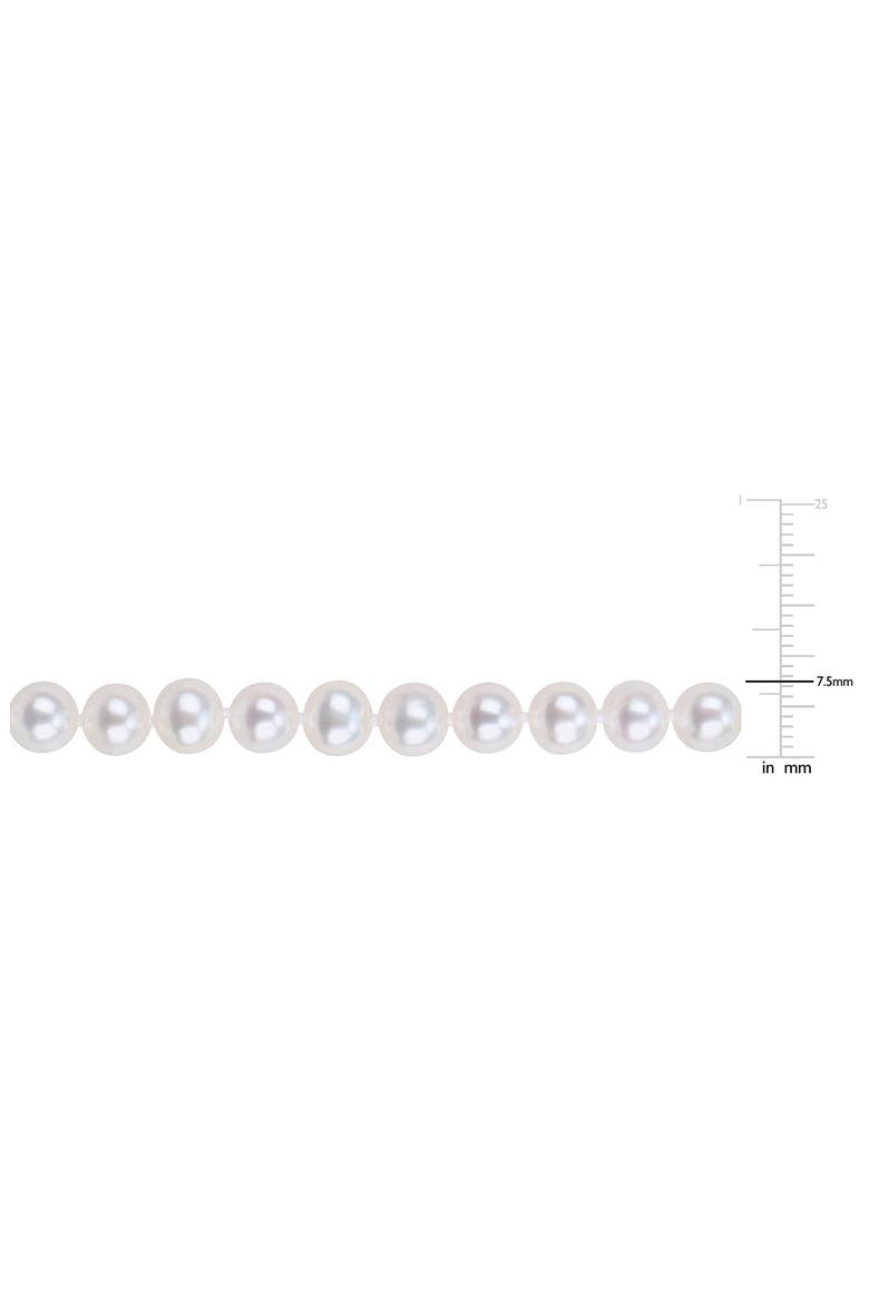 Cultured Pearl Sterling Silver Bracelet, Alternate, color, WHITE