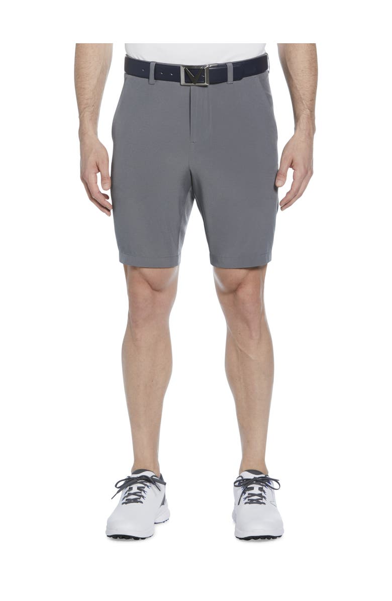 Callaway Big & Tall Flat-Front Golf Shorts, Main, color, Quiet Shade