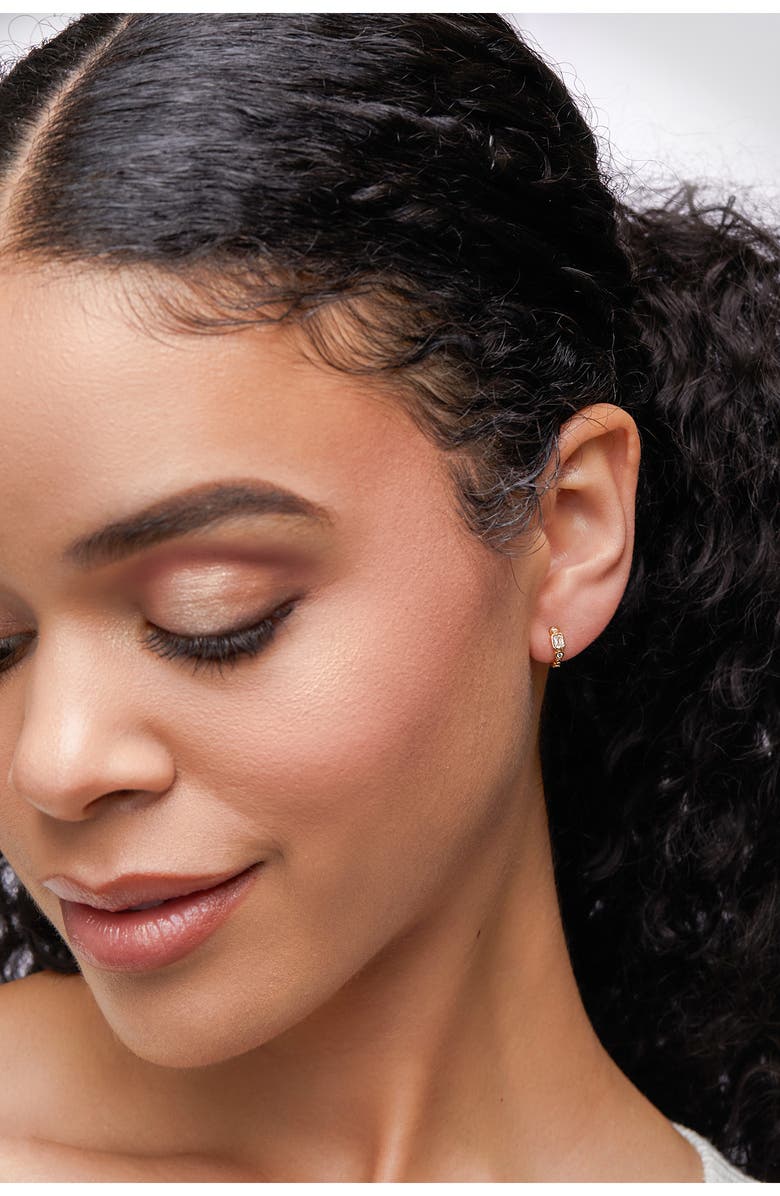 Bony Levy Monaco Diamond Hoop Earrings, Alternate, color, 18K Yellow Gold