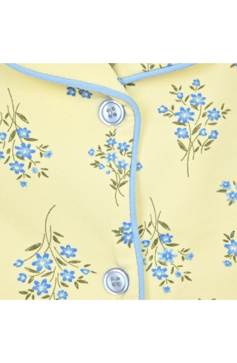 SLEEP ON IT Kids' Two-Piece Short Pajamas & Headband Set, Alternate, color, Yellow