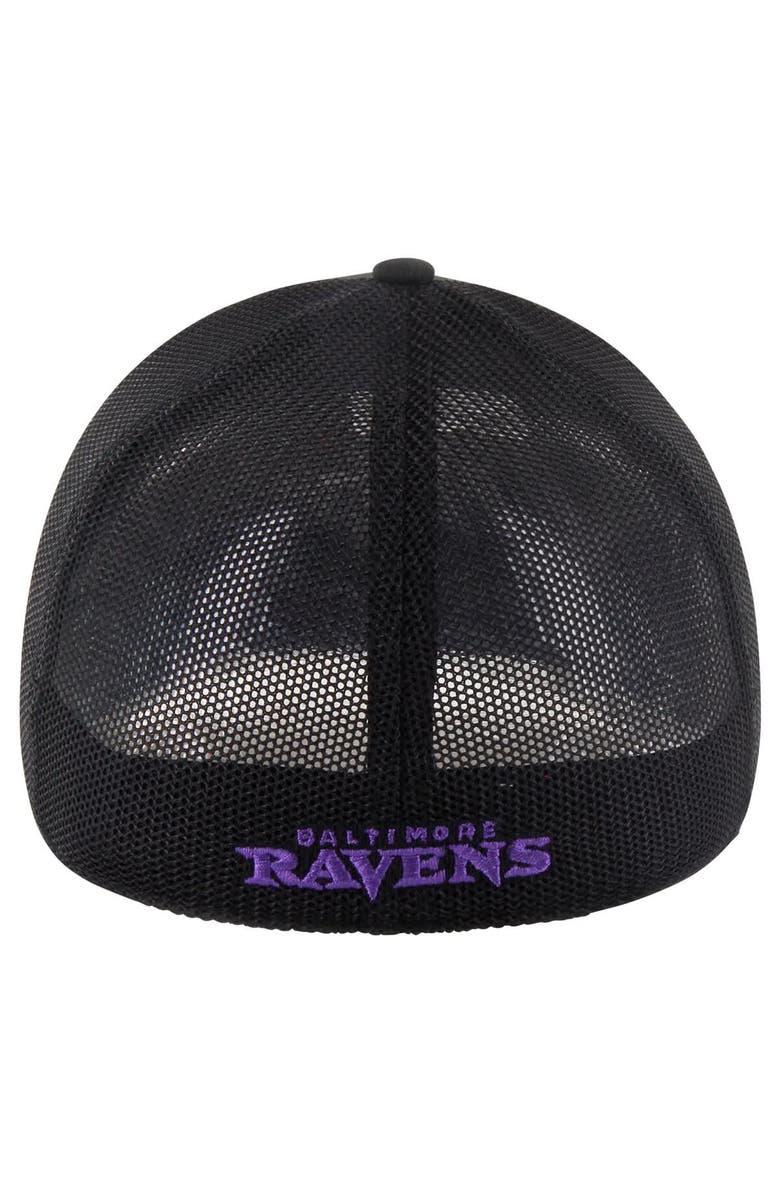 '47 Men's '47 Black Baltimore Ravens Blackball Trophy Flex Hat, Alternate, color,