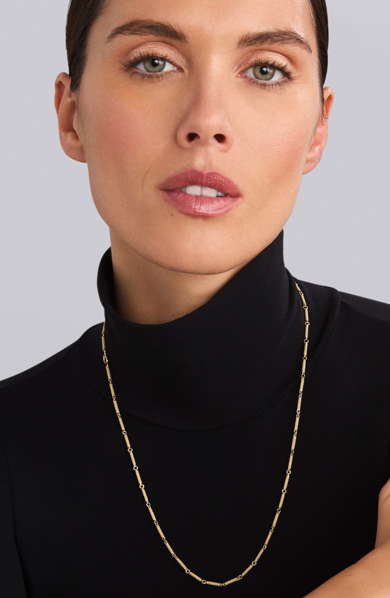 LAGOS Signature Caviar Station Necklace, Alternate, color, Gold