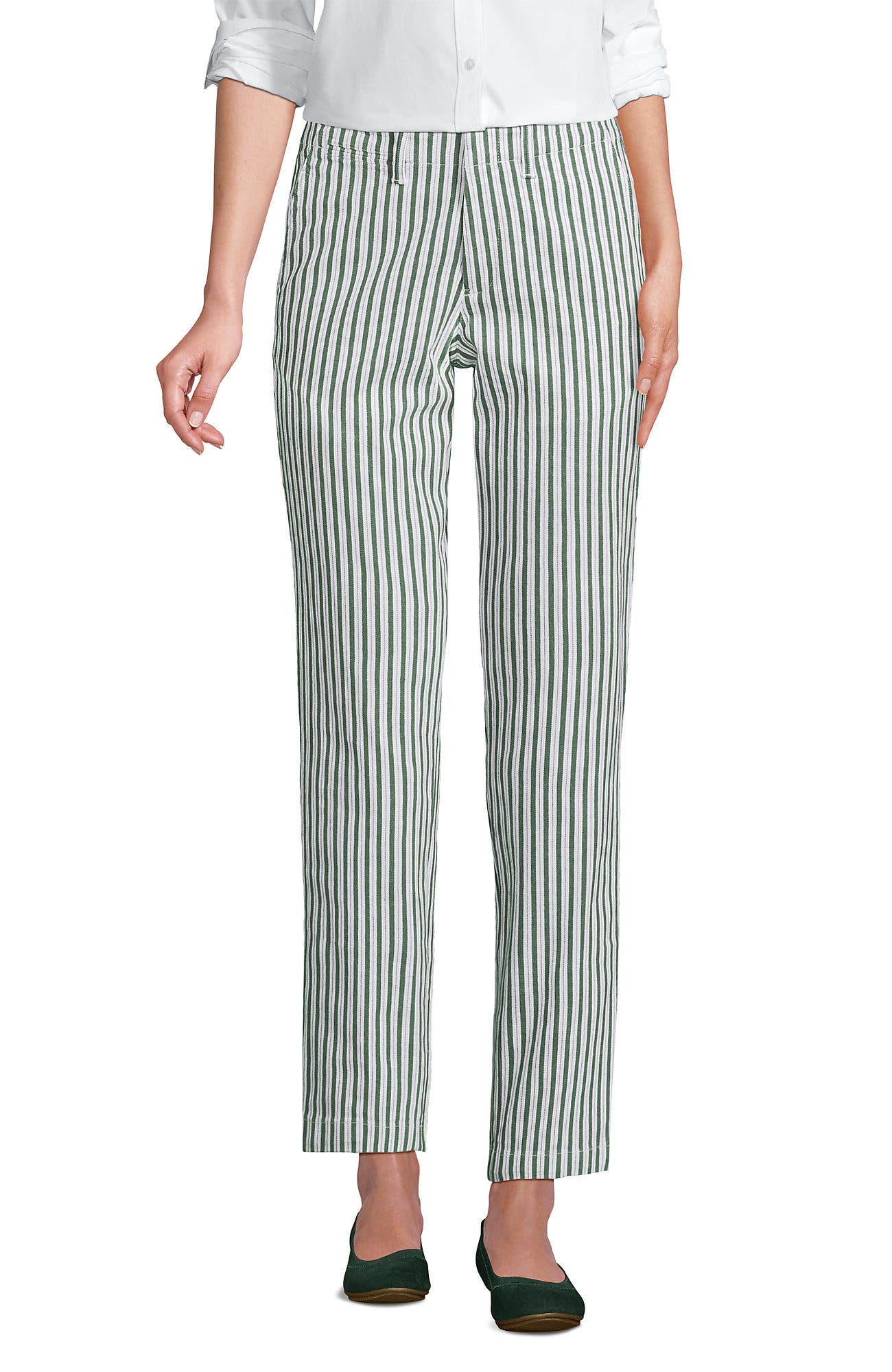 Estate Green/White Stripes