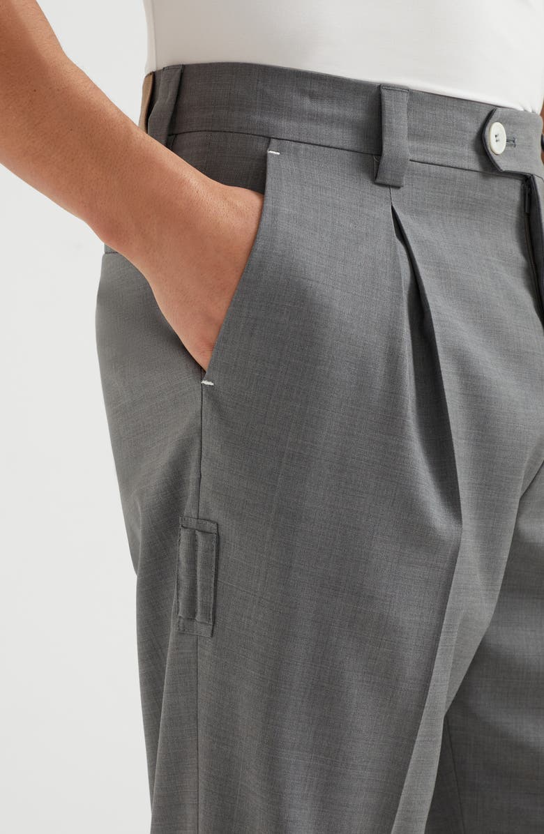 Brunello Cucinelli Virgin wool trousers, Alternate, color, 