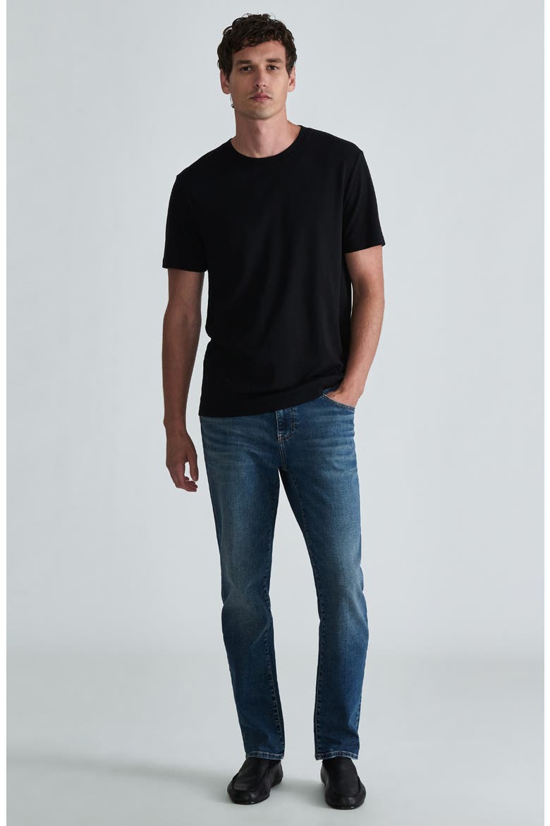 Steve Tapered Jeans, Alternate, color, MID BRUSHED CLASSIC