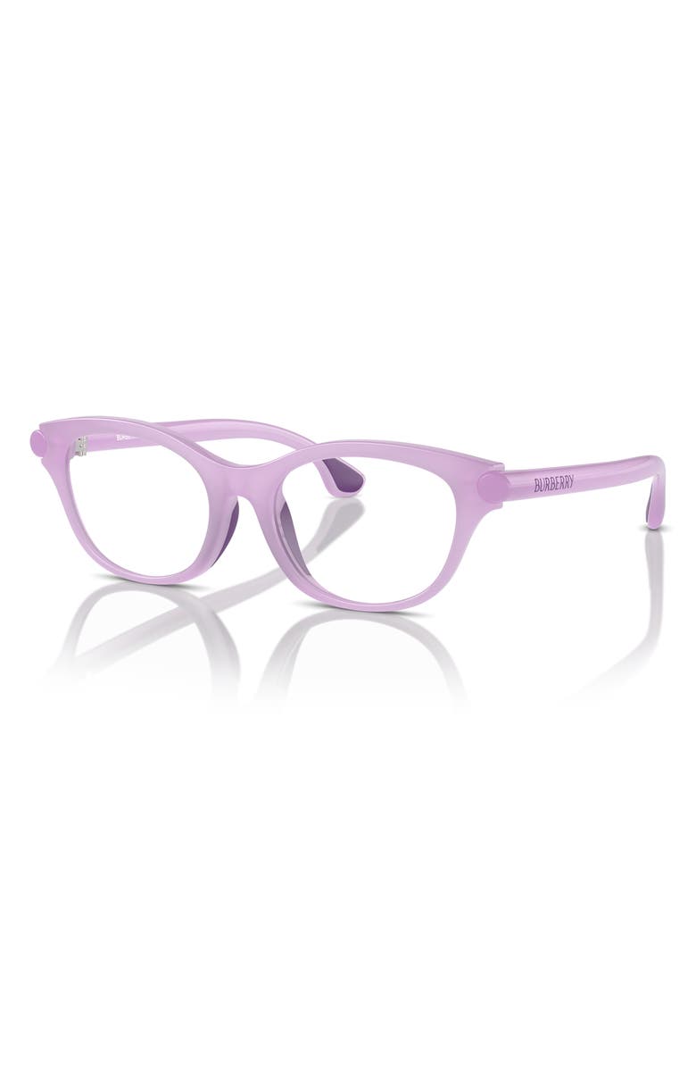 Burberry 47mm Square Optical Glasses, Alternate, color, Lilac / Demo Lens