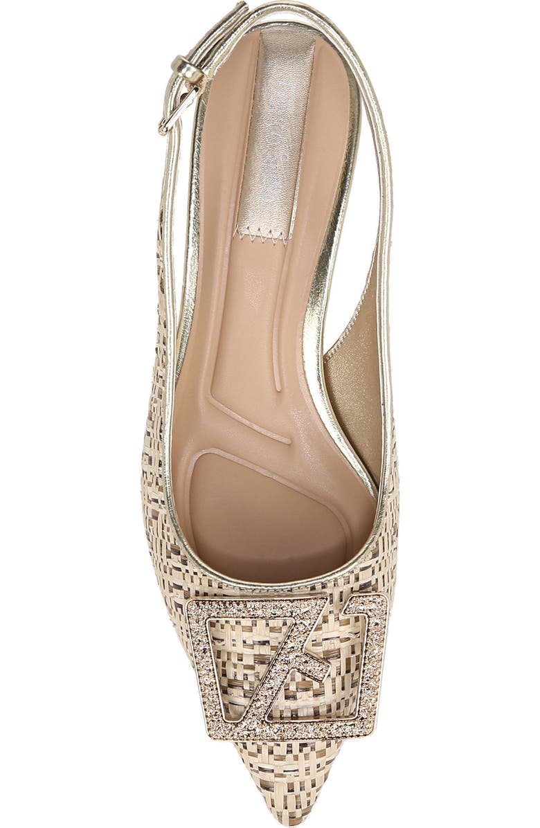 Franco Sarto Racer Crystal Buckle Slingback Pump, Alternate, color,