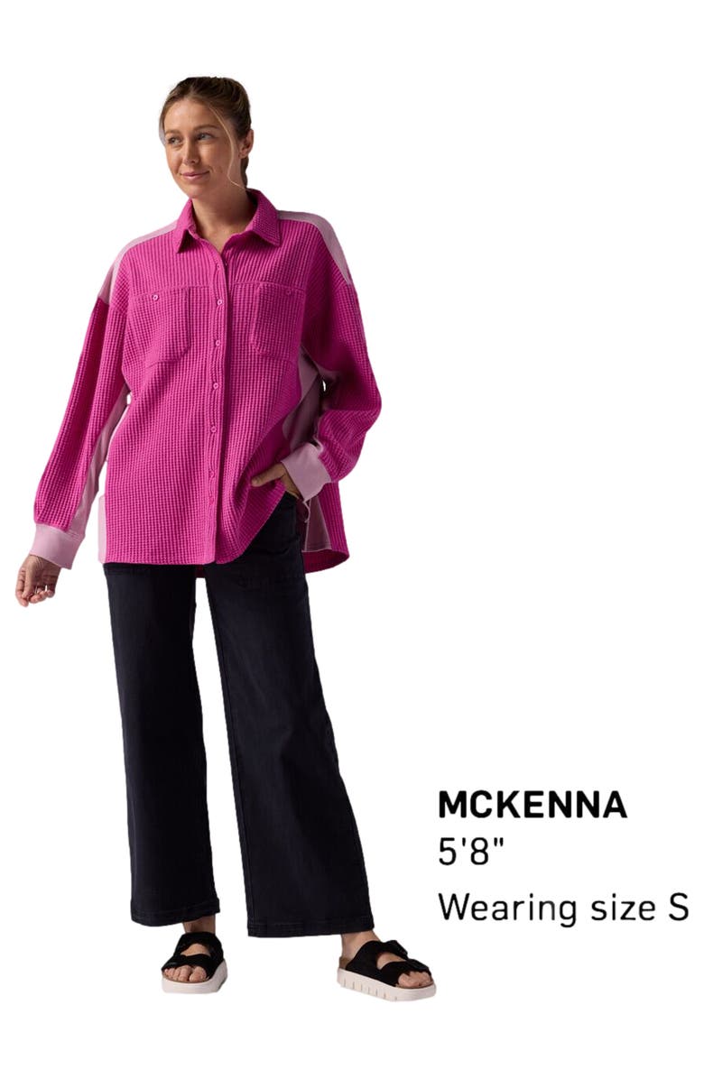 Backcountry Waffle Button-Up - Women's, Alternate, color, Rose Violet