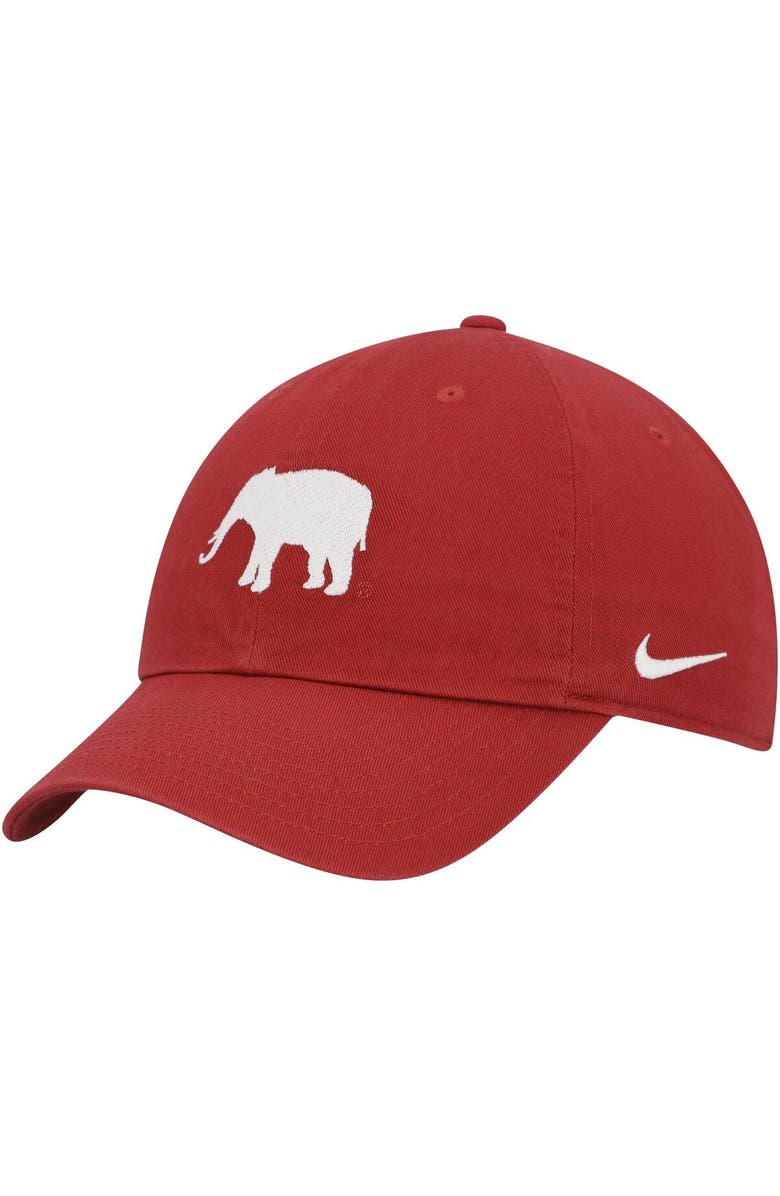 Nike Men's Nike Crimson Alabama Crimson Tide Heritage86 Logo Performance Adjustable Hat, Main, color, 
