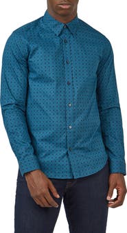 Ben Sherman Print Cotton Button-Up Shirt