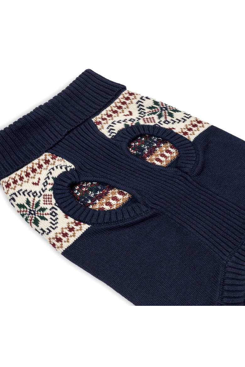 Organic Fair Isle Dog Sweater, Alternate, color, Scottish Snowflake