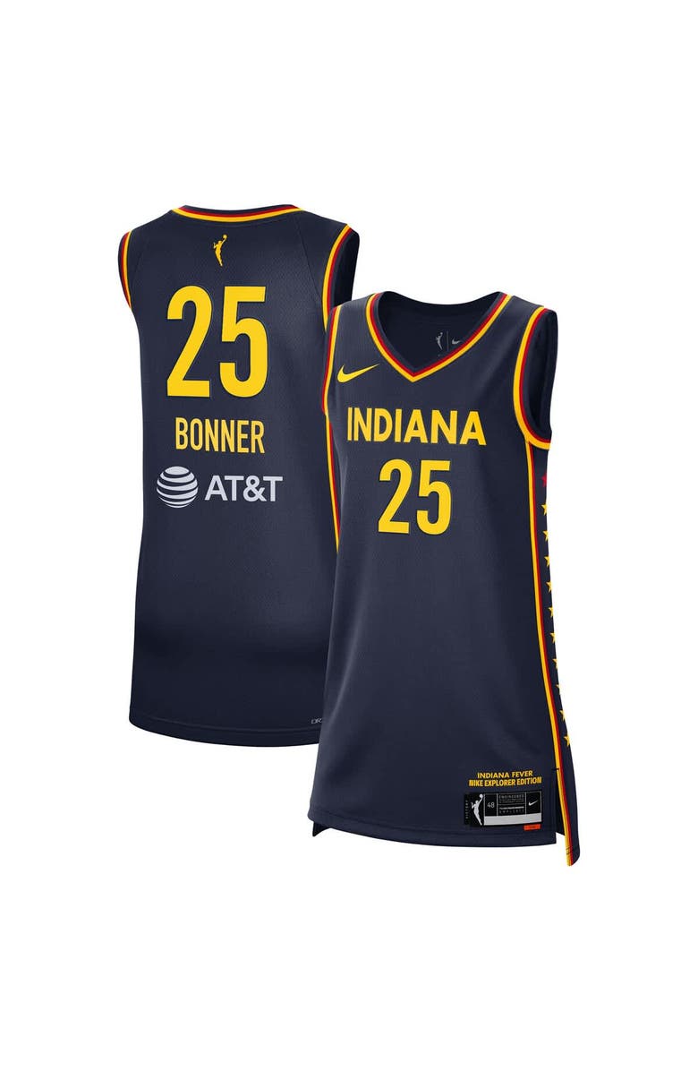 Nike Unisex Nike DeWanna Bonner Navy Indiana Fever Explorer Edition Victory Jersey, Alternate, color, Navy